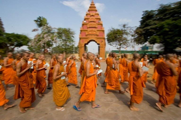 Monjes Camboya