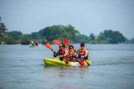 Kayak y crucero sobre el río Mékong en Laos