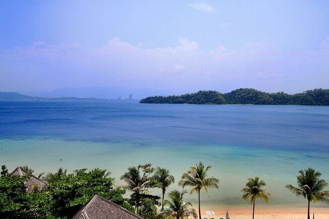 Visita de la playa Sabah, Malasia